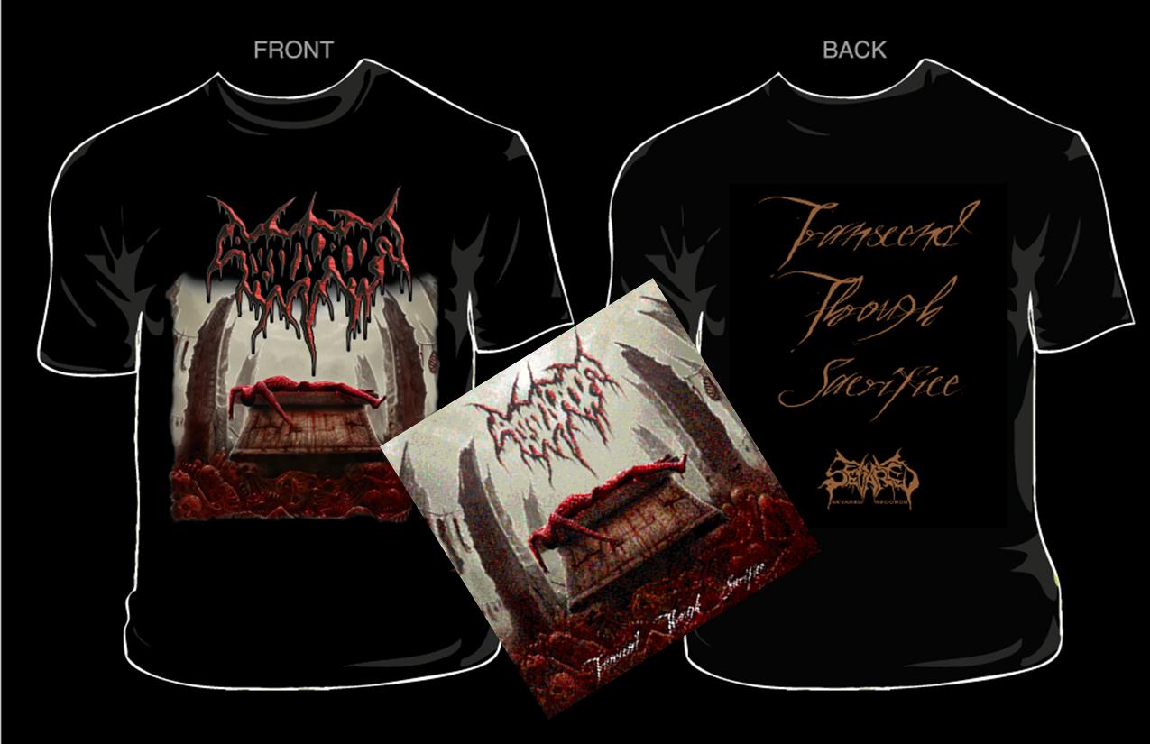 ABDICATE- Transcend CD / T-SHIRT PACKAGE LARGE