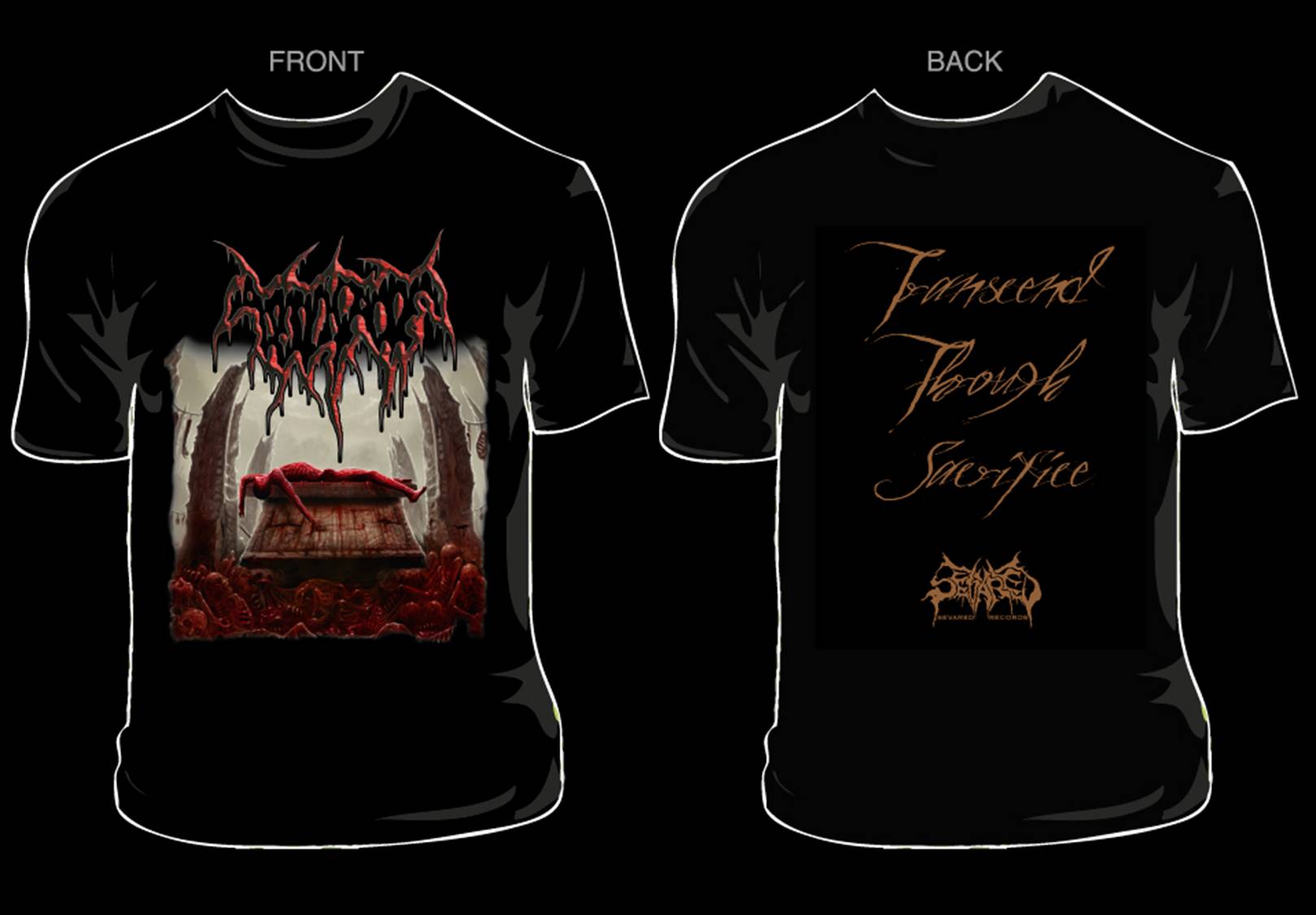 ABDICATE- Transcend Through Sacrifice T-SHIRT LARGE