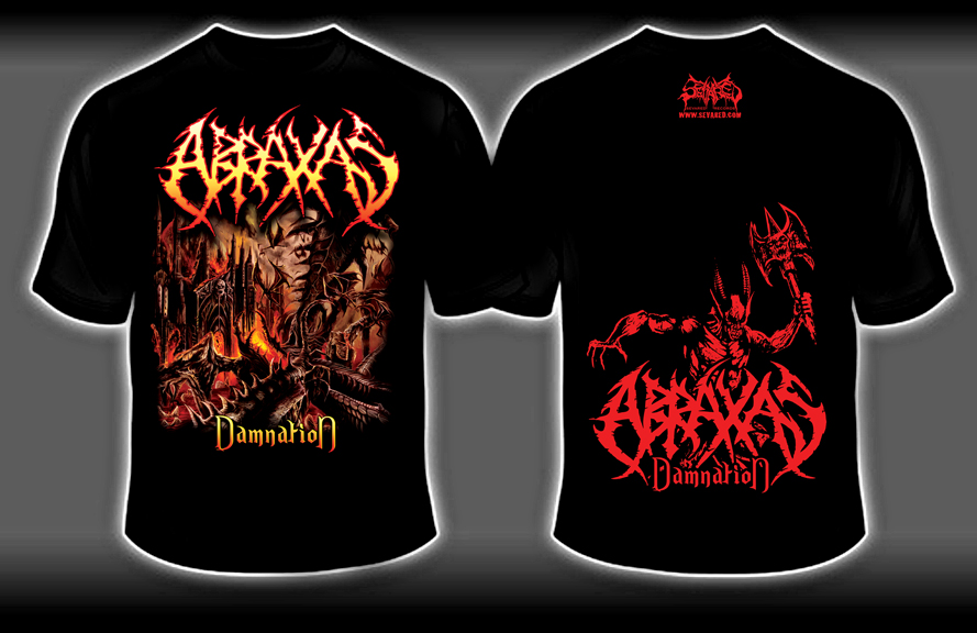 ABRAXAS- Damnation T-SHIRT X-LARGE