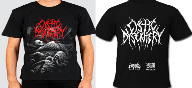 CYSTIC DYSENTERY- Culture Of Death T-SHIRT SHIRT MEDIUM