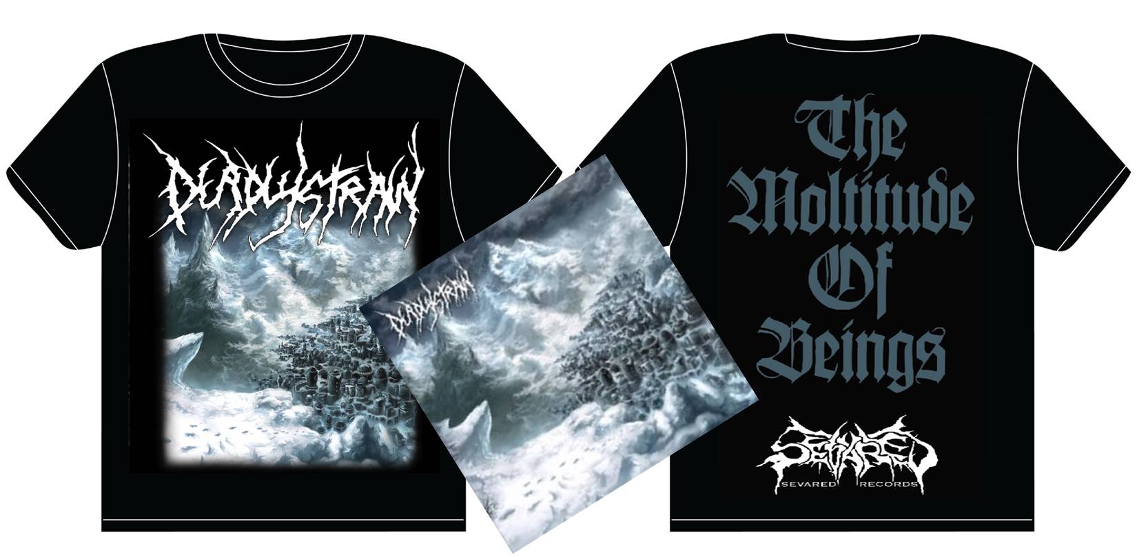 DEADLYSTRAIN- The Moltutude CD/T-SHIRT PACKAGE X-LARGE