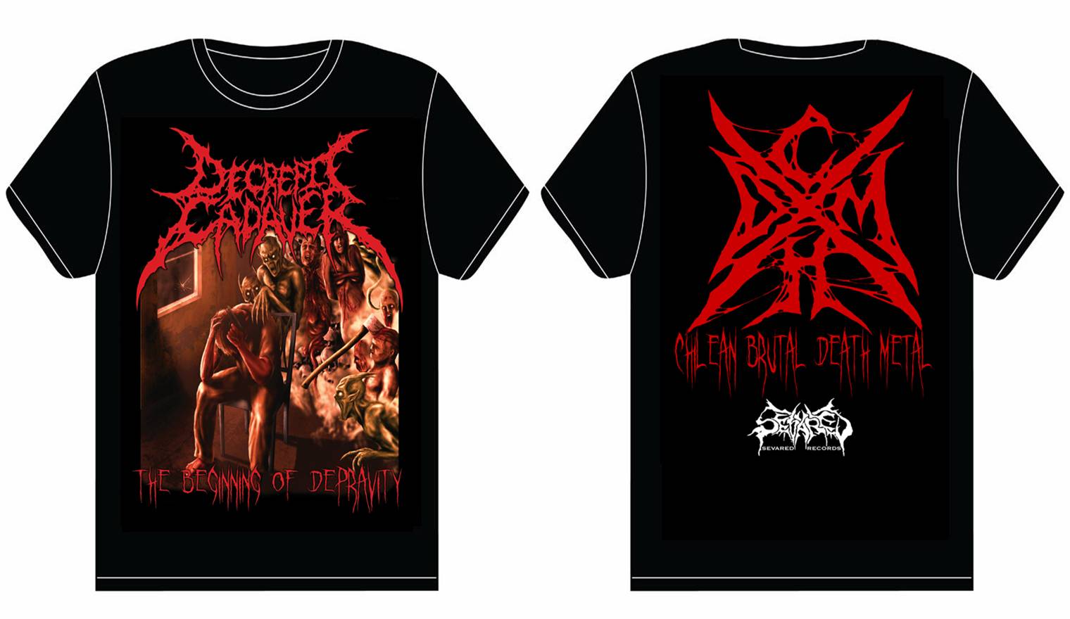 DECREPIT CADAVER- The Beginning Of Depravity T-SHIRT LARGE