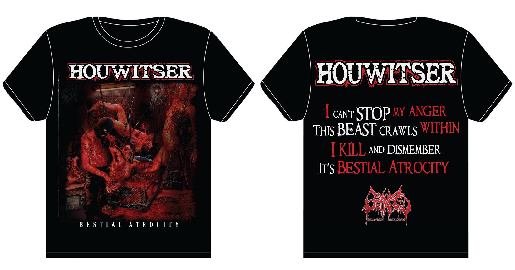 HOUWITSER- Bestial Atrocity T-SHIRT X-LARGE