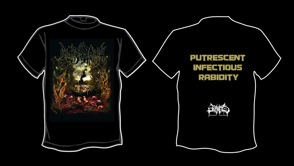 CENOTAPH (TURK)- Putrescent Infectious T-SHIRT X-LARGE