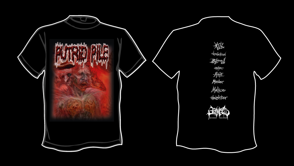PUTRID PILE- Kill Desolation T-SHIRT X-LARGE