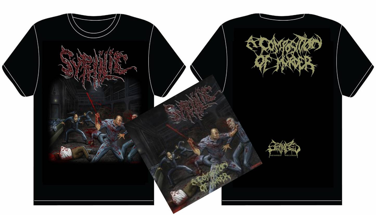 SYPHILIC- A Composition.. CD / T-SHIRT PACKAGE XXL