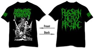 ABOMINABLE PUTRIDITY- Russian Death Machine T-SHIRT MEDIUM
