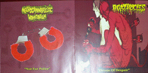 Agathocles / Necrocannibalistic Vomitorium- Split CD on Horns & Agathocles / Necrocannibalistic Vomitorium- Split CD on Horns &