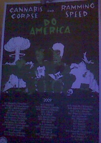Cannabis Corpse- 2009 Tour POSTER
