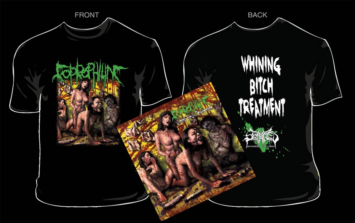 COPROPHILIAC- Whining B*tch.. CD / T-SHIRT PACKAGE XXL