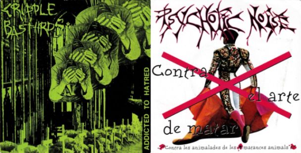 Cripple Bastards / Psychotic Noise- Split 7" EP VINYL Cripple Bastards / Psychotic Noise- Split 7" EP VINYL