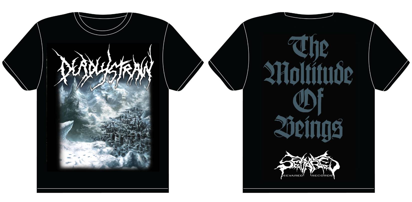 DEADLYSTRAIN- The Moltutude Of Beings T-SHIRT X-LARGE