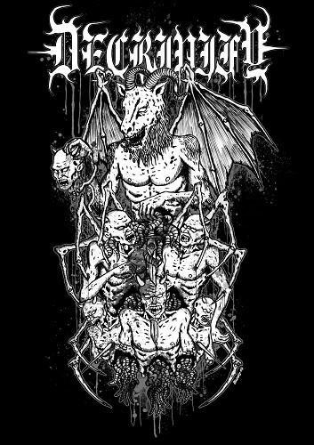 DECREPIFY- Demons T-SHIRT X-LARGE