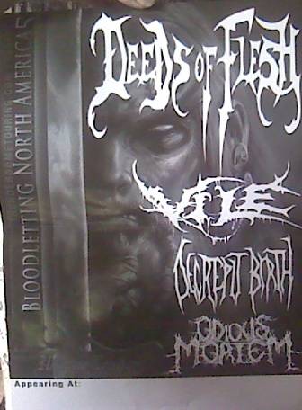 Deeds Of Flesh- Bloodletting N. Ameriac 5 POSTER