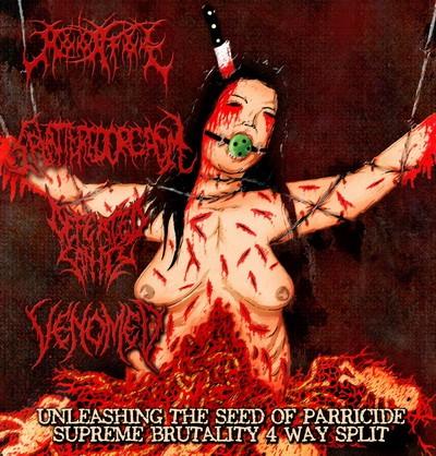 Defeated Sanity / Moonfog / Venomed / S.O.- 4 Way Split CD
