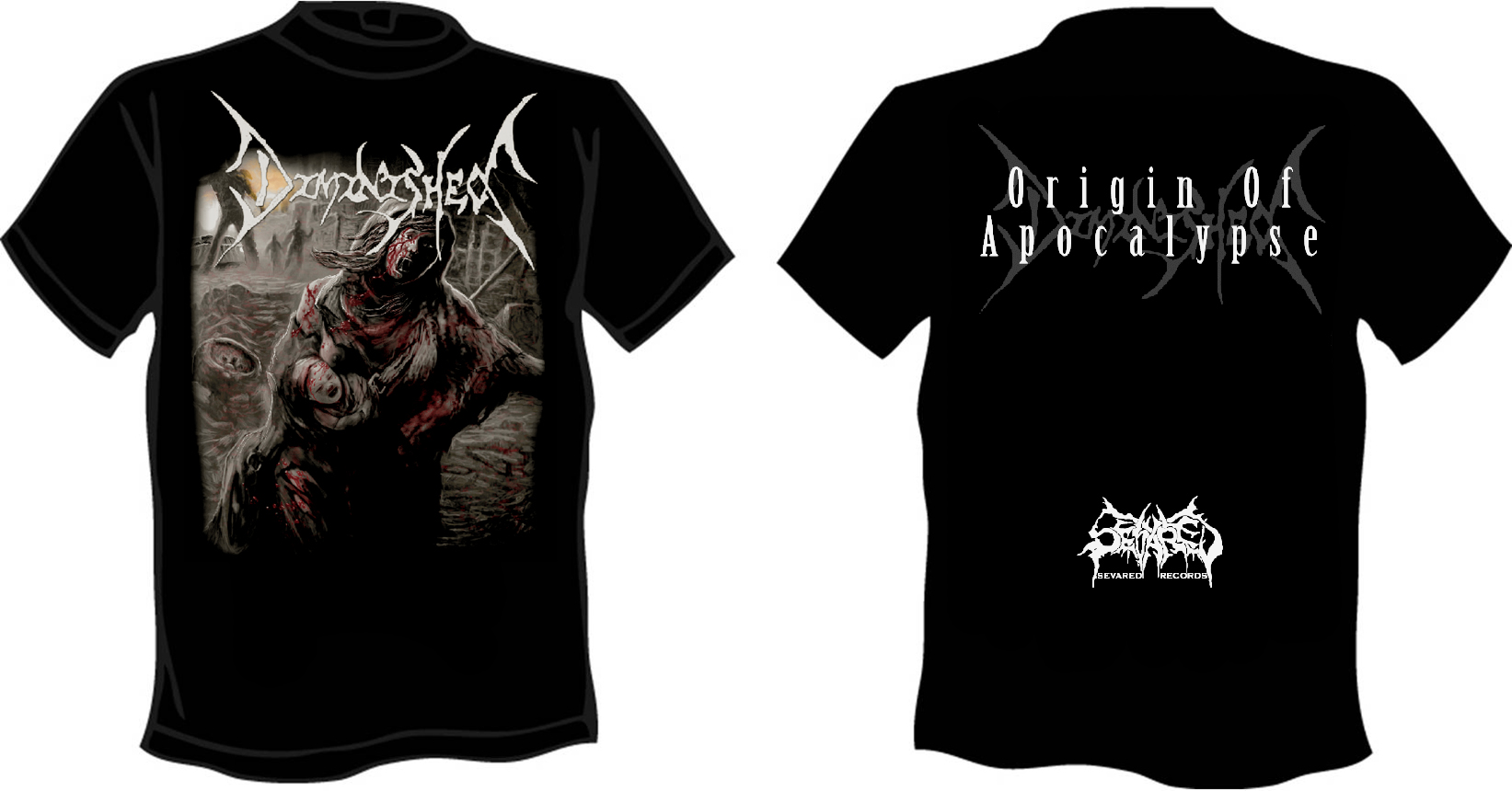 DIMINISHED- Origin Of Apocalypse T-SHIRT MEDIUM