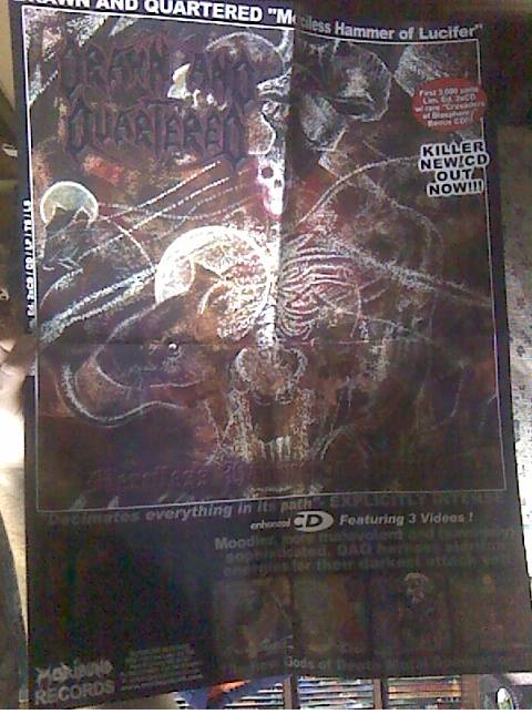 Drawn & Quartered- Merciless.. Huge Full Color POSTER