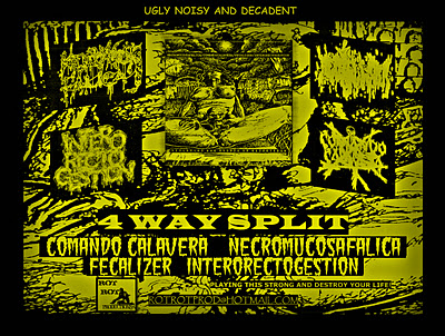 Fecalizer / Interorectogestion..- 4 Way Split CD on Gorecannibal