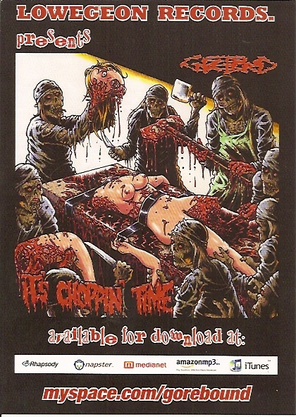Gorebound- It's Choppin Time POSTER