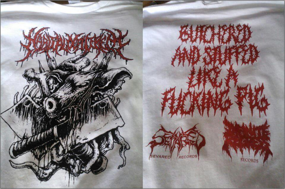 HABITUAL DEFILEMENT- Butchered & Stuffed.. T-SHIRT LARGE