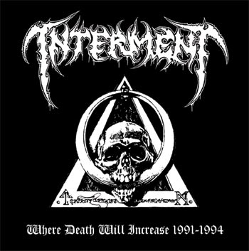 Interment- Where Death Will Increase 91-94 12" LP VINYL