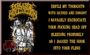 PERVERSE MOLESTATION- Defile My Thoughts T-SHIRT X-LARGE