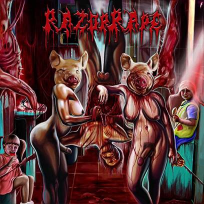 Razorrape- Revenge Of The Hermaphrodite Whores CD on Rotten Roll