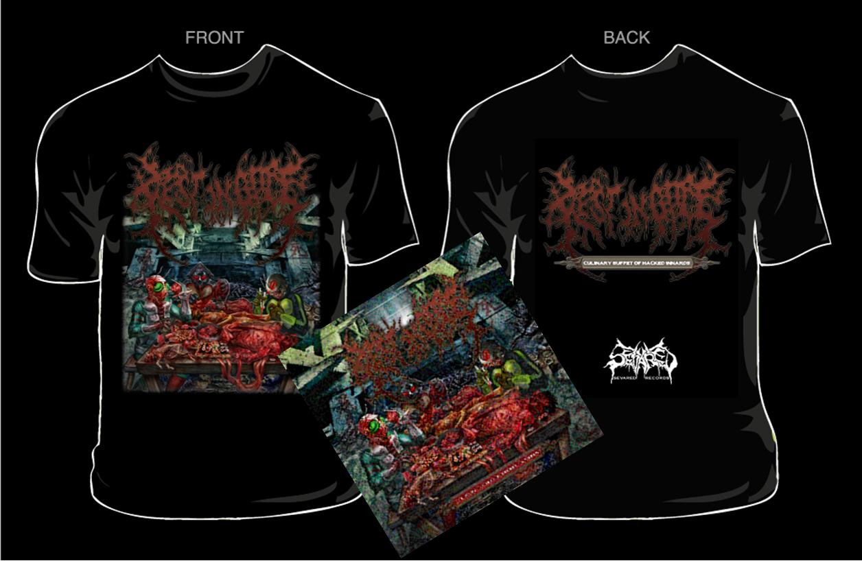REST IN GORE- Culinary Buffet.. CD / T-SHIRT PACKAGE X-LARGE