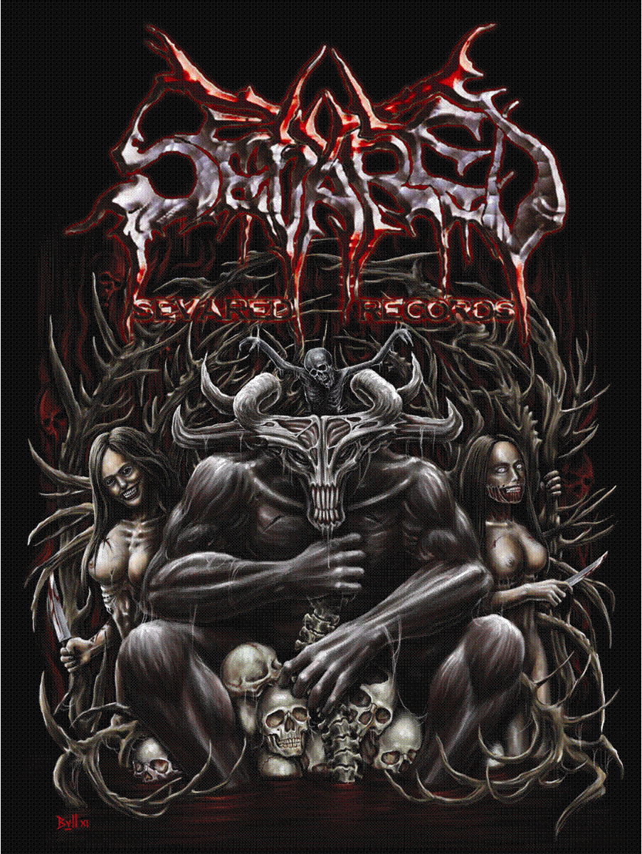SEVARED RECORDS- Goathead STICKER