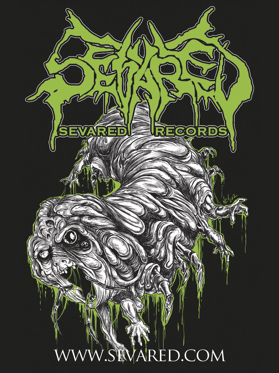 SEVARED RECORDS- Goreworm STICKER
