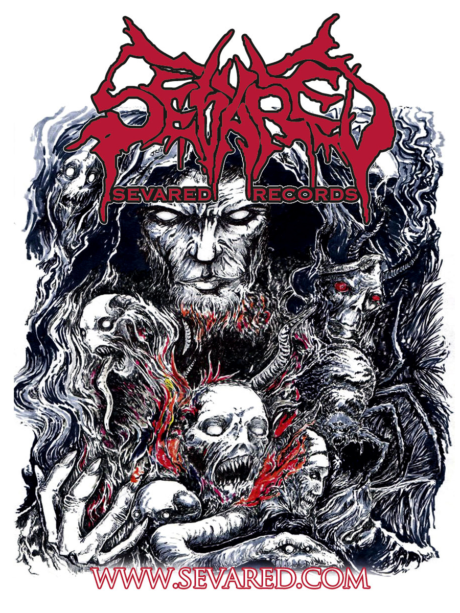 SEVARED RECORDS- Incantation STICKER