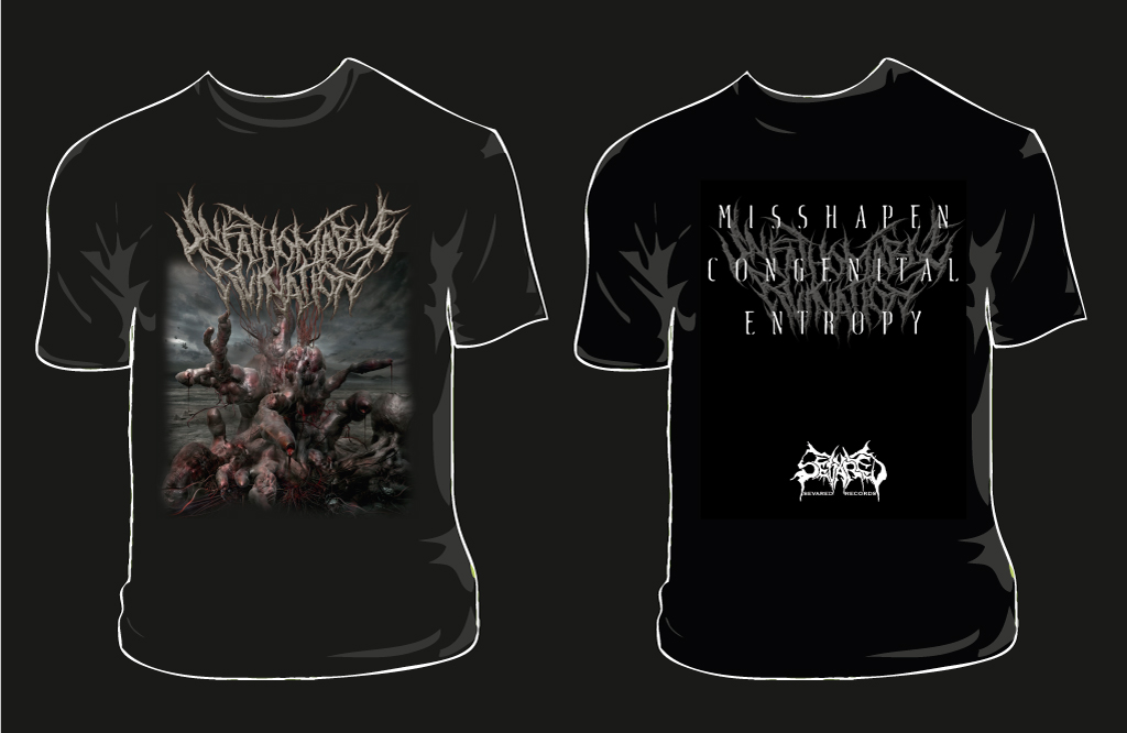 UNFATHOMABLE RUINATION- Misshapen Congenital.. T-SHIRT LARGE