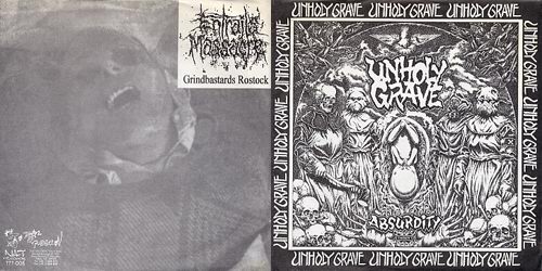 Unholy Grave / Entrails Massacre- Split 7" EP VINYL Unholy Grave / Entrails Massacre- Split 7" EP VINYL