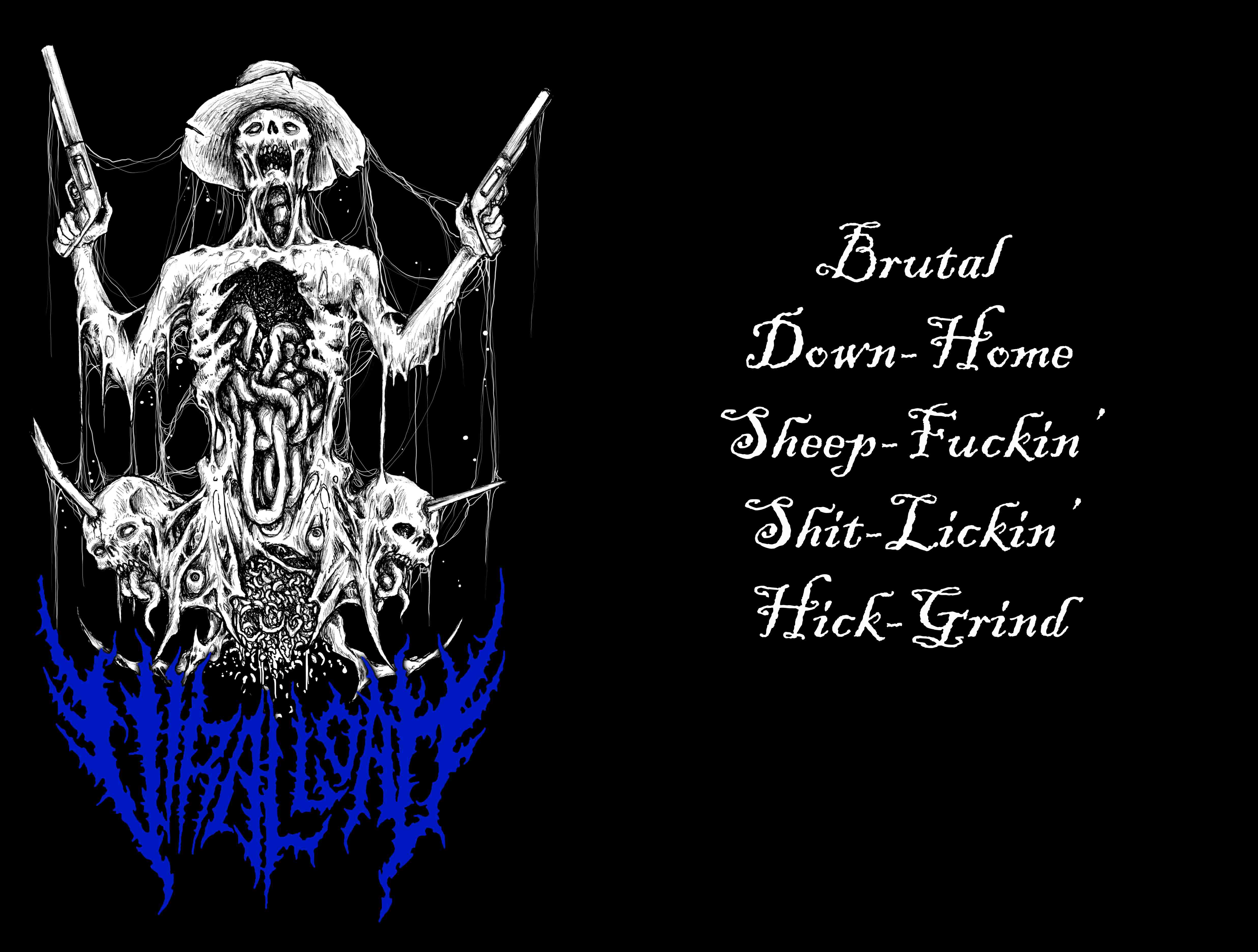VIRAL LOAD- Brutal Down Home.. T-SHIRT LARGE