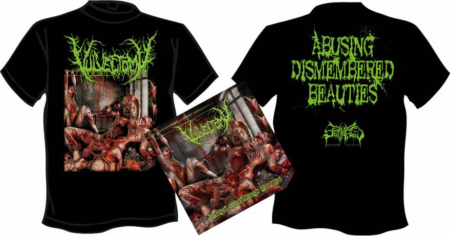 VULVECTOMY- Abusing.. CD / T-SHIRT PACKAGE MEDIUM