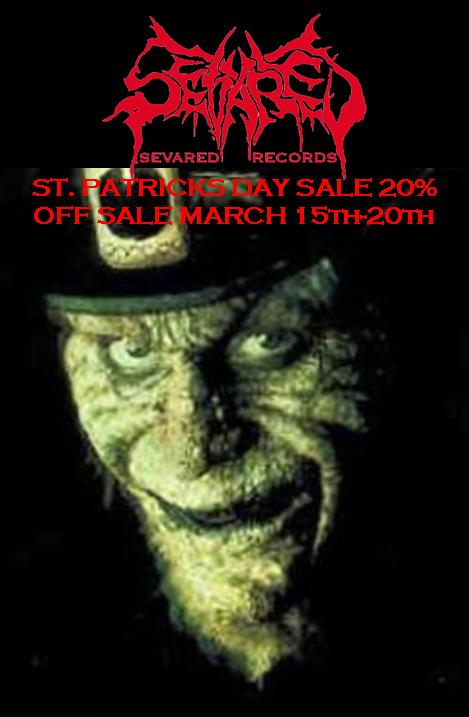 ST. PATRICK’S DAY SALE 20% OFF ALL ORDERS OF $30 OR MORE!!!