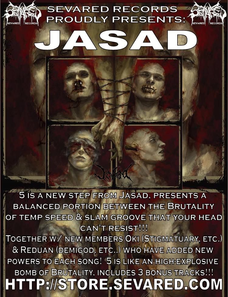 JASAD- 5 (+ Bonus Tracks) CD OUT NOW on Sevared Rec.
