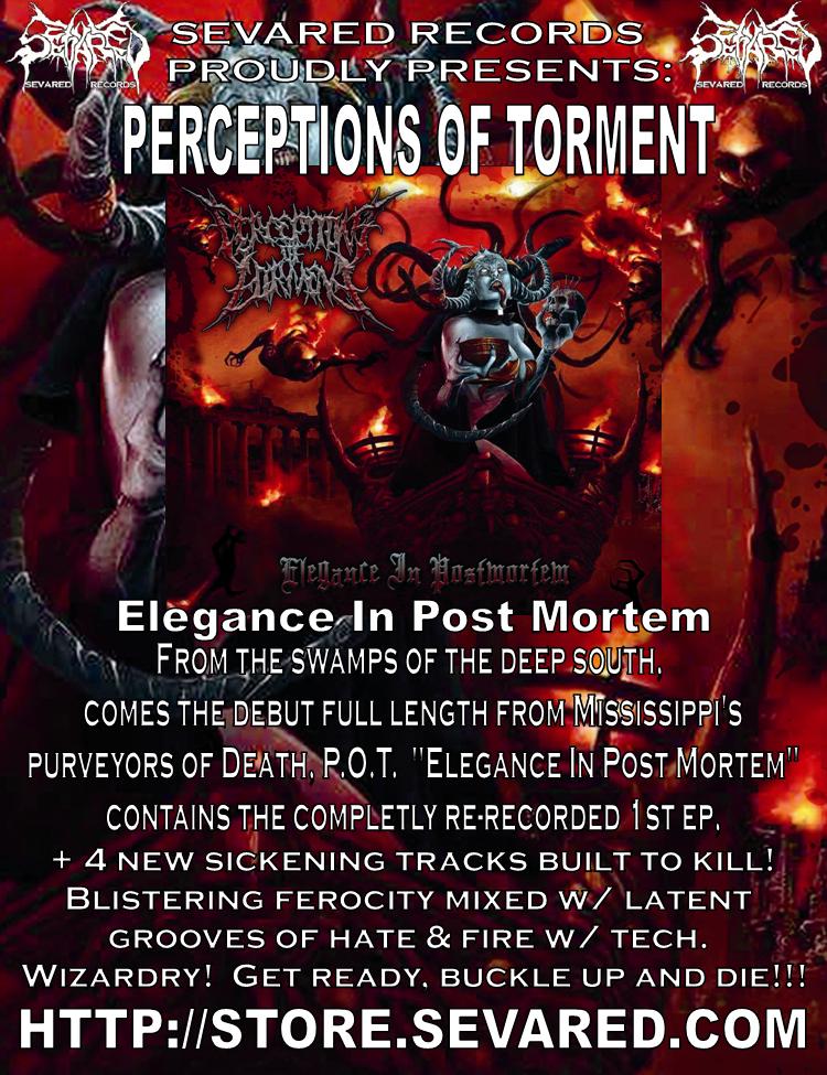 PERCEPTIONS OF TORMENT- Elegance In Post Mortem CD / T-SHIRT PRE-ORDERS UP NOW!!!