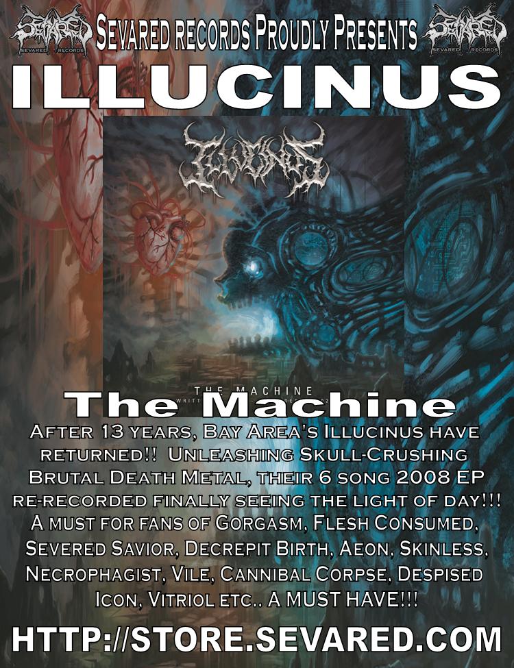 ILLUCINUS- The Machine CD OUT AT MARYLAND DEATHFEST 2022!!!!