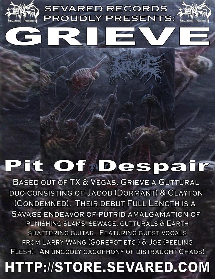 GRIEVE- Pit Of Despair CD OUT NOW!!!